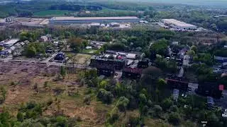 Zabrze z drona - stare Zaborze