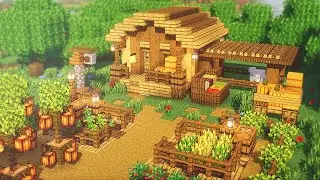 ⛏️ Minecraft House Tutorial: Cozy Farm with Storage House