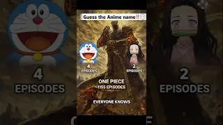 Guess the Anime name?☠️|||#anime #doraemon #onepiece #naruto #weeb #popular