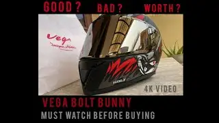 Vega Bolt Bunny Helmet REVIEW | My new helmet |UNBOXING| Value for money? Must watch before buying