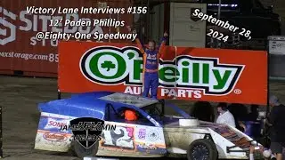 Victory Lane Interviews #156, 127 Paden Phillips, 81 Speedway, 09/28/24