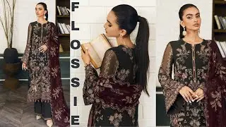 Flossie - New Party Dress 2024💝 | Embroidered Chiffon Collection✨ | Trending Women Fashion🔥