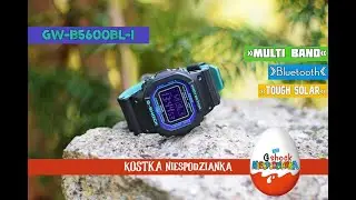 Unboxing zegarka Casio G-shock GW-B5600BL-1 Mała kostka naszpikowana technologią #GWB5600 #Gshock