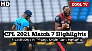 CPL 2021 Match 7 Full Highlights | SLK VS TKR | CPL highlights 2021 -CPL2021 live