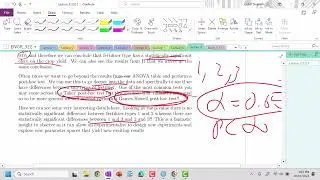 Lecture 9: One Way ANOVA Eta Squared Calculation for Size of Variable Effect on Outcome