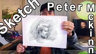 Rapid sketch portrait | Peter Mackinnon | 4k mobile video making