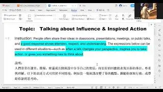 Small Talk #15_ 對人表達影響與啟發_Talk about Influence & Inspired Action