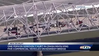 Crash on Kennedy bridge closes all but one lane