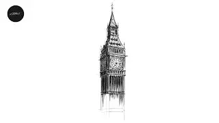 Big Ben - digital study drawing