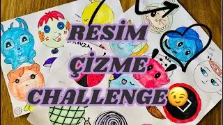🎀Resim çizme challenge yaptık 🎀 Etkinlik Videosu / Paper Dıy