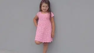 Vestido infantil 5-6 de Crochê