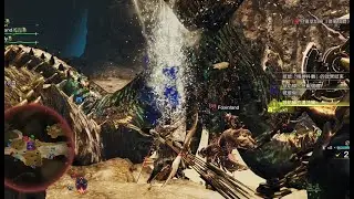 【魔物獵人 荒野】176 調查獄焰鱆！九星火章魚，當下還以為用弓箭比太刀快，事後回顧才發現空歡喜一場