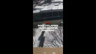 Roof collapses under snow in Arkansas