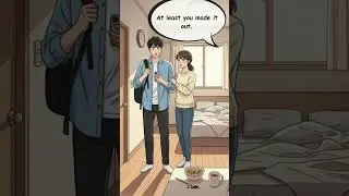 ⏰ Woke Up Late | Daily Morning English Conversation #shorts