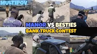 Manor vs Besties Bank Truck Shootout in Sandy Shores | MultiPOVs | NOPIXEL 4.0 GTA RP