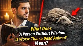 Rabbi Yaron Reuven - What Does 'A Person Without Wisdom Is Worse Than a Dead Animal' Mean?