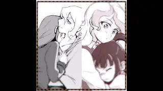 Diana x Akko and Croix x Chariot (Little witch academia)