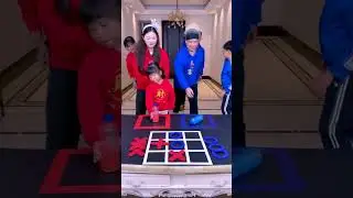 Nine-grid challenge, Men's team VS Women's team, who will win? #Funny #Party Game #Family Game