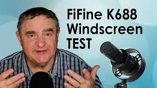 FiFine K688 microphone windscreen plosive test #mictesting #popping #windscreen