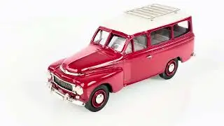 ROBEDDIE, MODELLBILAR, 4st, 1937, 1957, 1961, 170, Volvo, originalf&ouml;rpackningar.