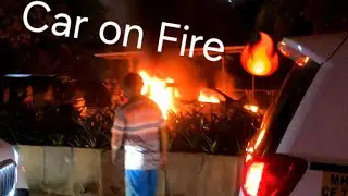 Car on Fire 🔥 jogeshwari East near Highway 22.10.24