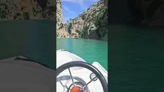 Gorge Du Verdon on Boat #verdon #gorgesduverdon #boat #boating #boatingexperience