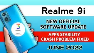 Realme 9i New software update in June 2022, A.15,realme 9i update features,Realme ui 3.0 android 12