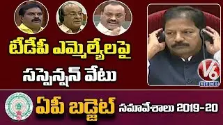 TDP Leaders Suspended For Interrupting Assembly Session | V6 News