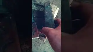 hardy hole cut tool made from an old wedge
