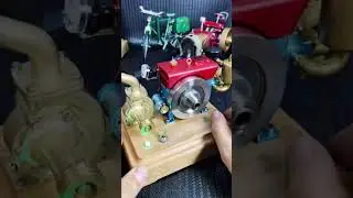 Tiny RC Diesel Engine #rc #rcengine