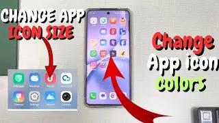 Android added new feature || How to change App icon App size || Change App Icon Colour And text ||