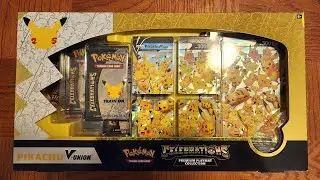 Celebrations Pikachu V-Union Premium Playmat Collection - Pokemon Cards Opening