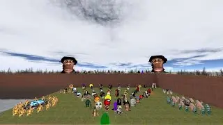 Alien Munci Handofgod Chasing shrek VS Bigauughh Nextbot Gomod In Fun Maze #Happy Nextbot
