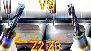 [10 holes in 30sec] 2021 (Schnittdaten bei 01:55)Solid Carbide Drill Cut 2 vs Cut 3 CNC Fr&auml;sen
