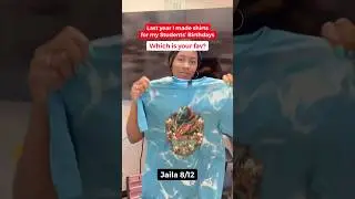 Which shirt is your favorite? 👕🎉 I hope my students like their birthday presents ❤️