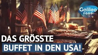 Das GIGANTISCHE USA-Buffet! Hier schlemmen 8000 G&auml;ste T&Auml;GLICH! | Galileo Food