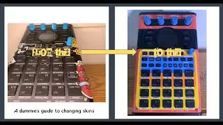 #sp404mk2  #tutorial (no talking) - adding a vinyl faceplate