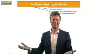 Formuleringsfouten (aflevering 7) - foutieve beknopte bijzin