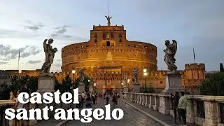 The BEST sunset spot in Rome! Castel Sant'Angelo #romeitaly #italytravelguide