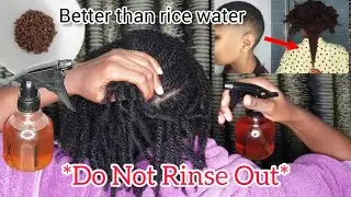 WOW! ONLY TWO INGREDIENTS AND YOUR HAIR WILL NEVER STOP GROWING *STOPS BALDNESS & HAIR LOSS*