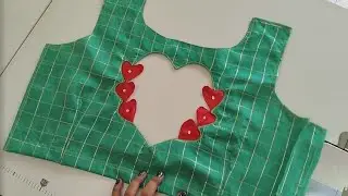 Beautiful Heart shape blouse design cutting & stitching easy method #Enilafashions