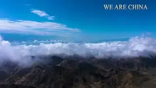 Breathtaking sea of clouds drift over Tianshan Mountains in Xinjiang