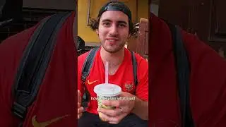 Luke Damant drinks $1 durian juice (smelliest fruit in the world!) 🇮🇩 #shorts