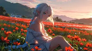🌹Relaxing Medieval Music✨| Music & Art🌹| Elves and Scarlet Flowers View Art✨| Soothing Music🌹