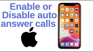 how to enable or disble auto answer calls on iphone