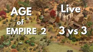 🔴 LIVE: Age of Emppires II | 3 vs 3  & Fun Games (Portrait)