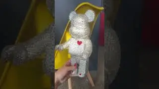 Bear brick full covered with crystals #bearbrick100 #bearbrickcollection #bearbricks