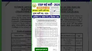 ITBP NEW VACANCY 2025 Notification 👆👆