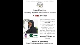 Side Hustles : Securing Alternative Sources of Income