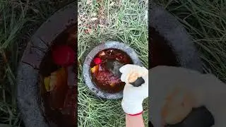 Crushing Hot Sauce 🌶️ #funny #eatingsounds #asmr #food